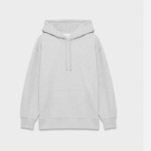 Aritzia Light Gray Cozy Sweatfleece Boyfriend Hoodie